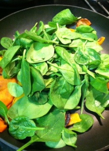 5 add spinach